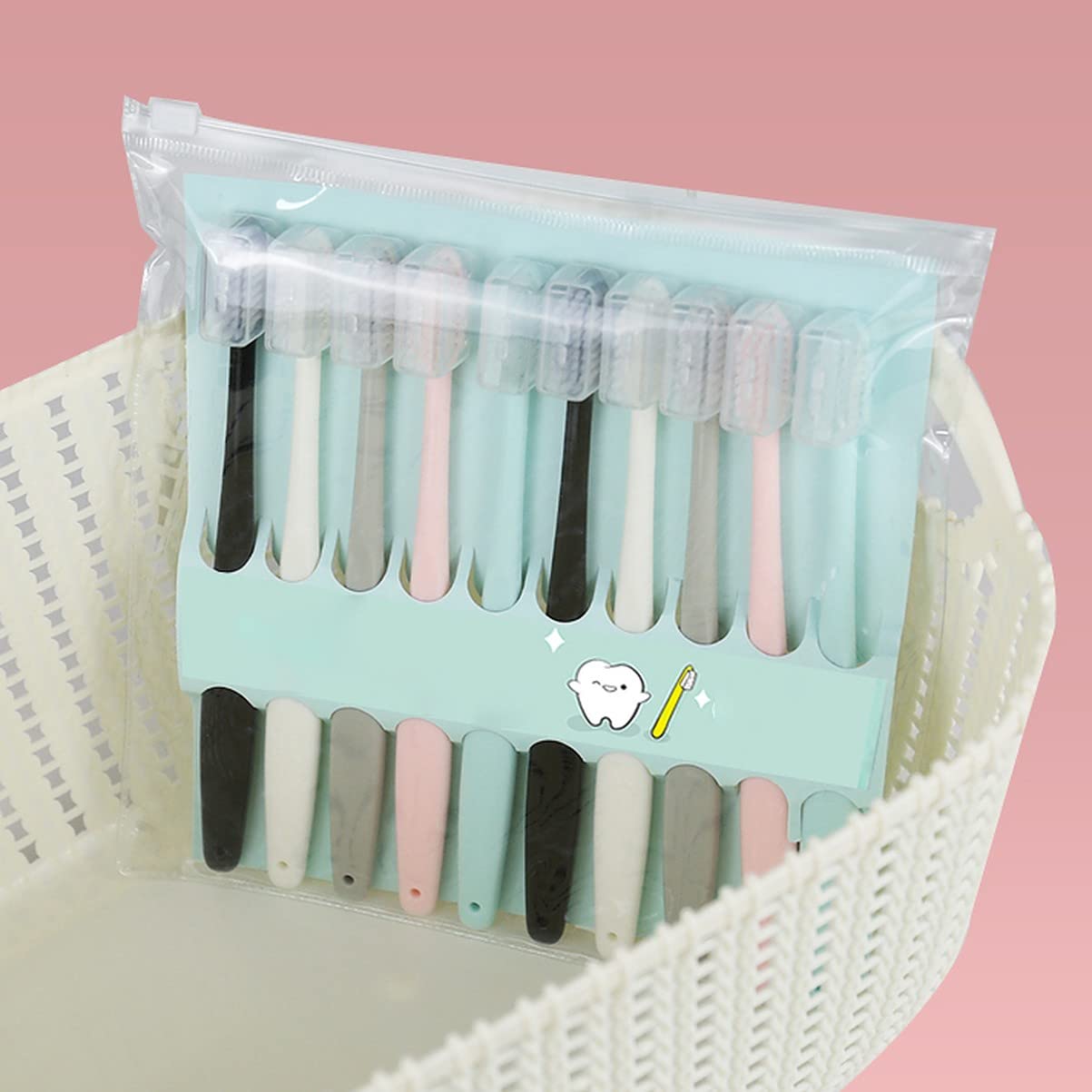 Wolpin Toothbrush for Adults Ultra Soft Bristles Manual (Pack of 10 Pcs) Enamel Care, Multicolor Gentle Enamel with Cover (B0BB7T58TJ) Amazon Price History, Amazon Price Tracker