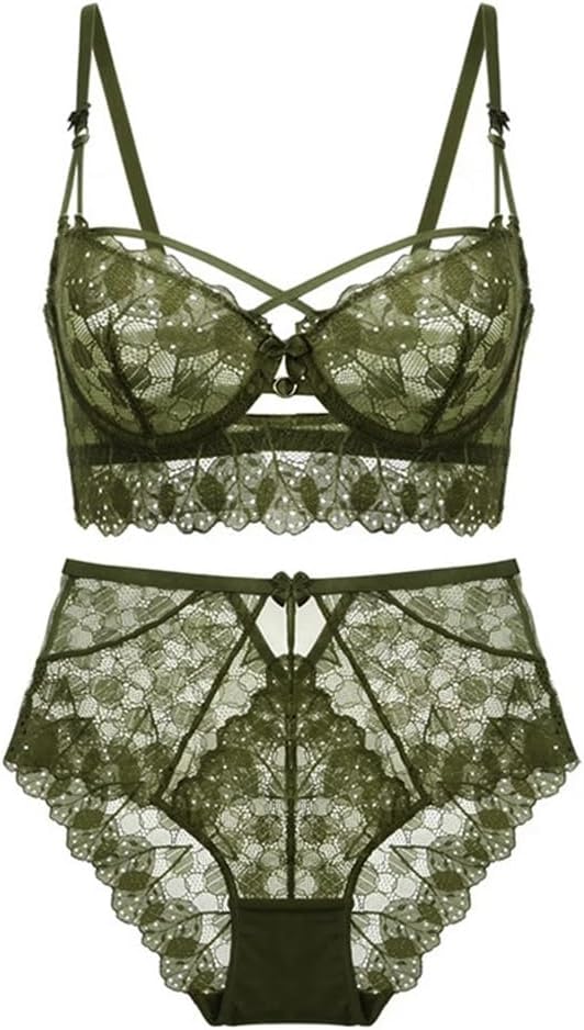Thin Bra, Embroidered Lace Lingerie, Women's Gathering And Collection Of Complementary Breasts, Set