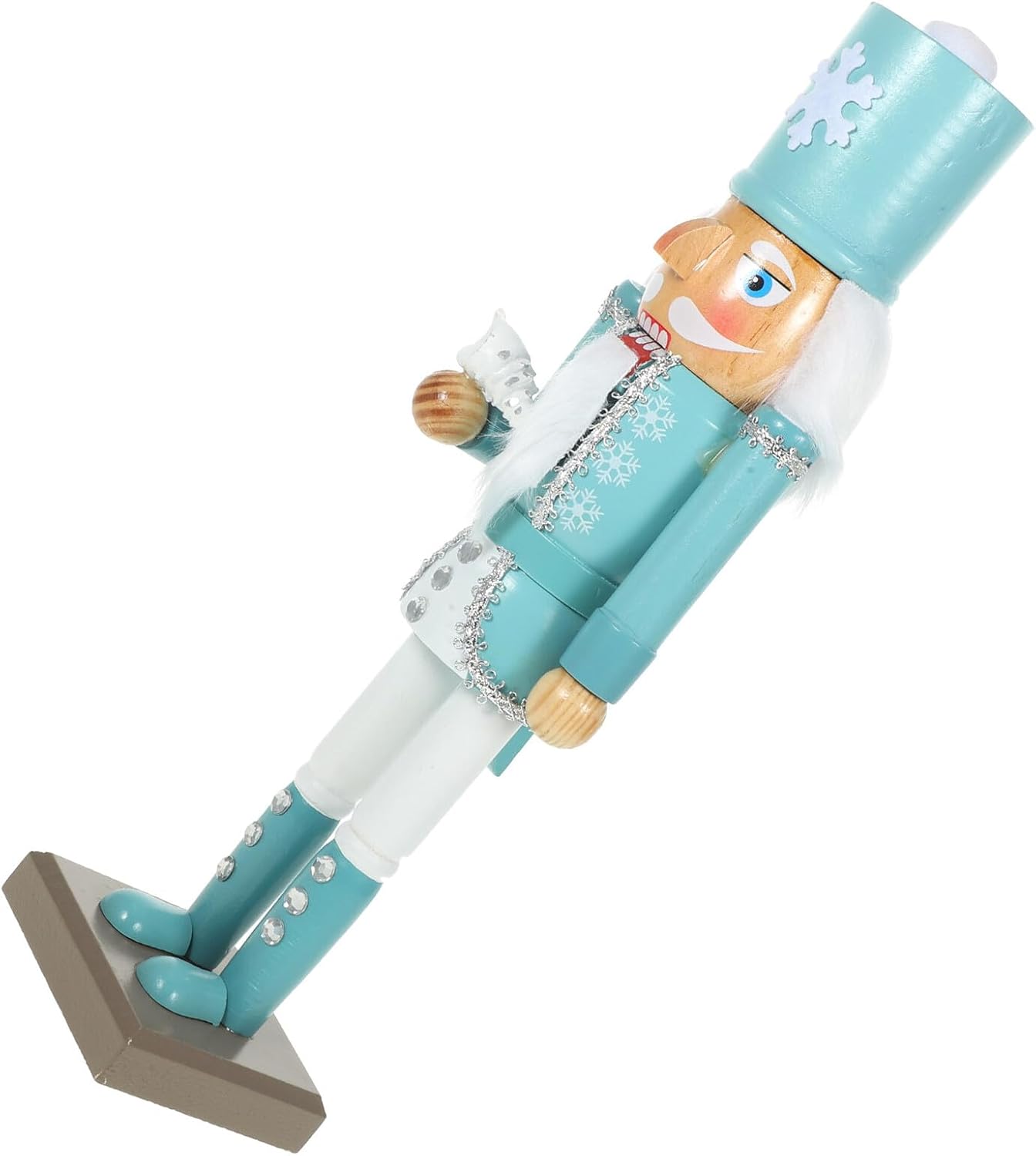 Wood Nutcracker Figurine 36.5cm Ocean Series Holiday Nutcracker Christmas Decor Outdoor Wooden for Home and Party