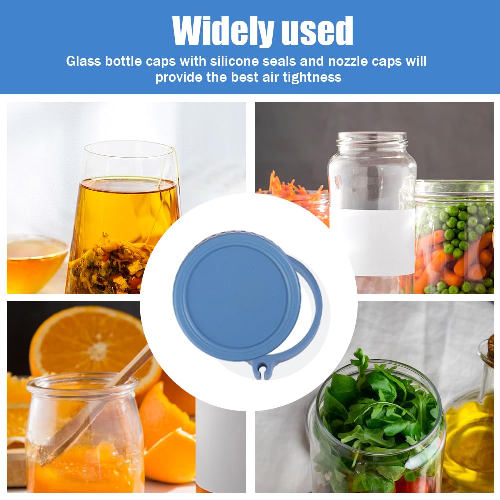 Lot De 4 Couvercles En Silicone Réutilisables - Webake - Pour Yaourts Et Verres