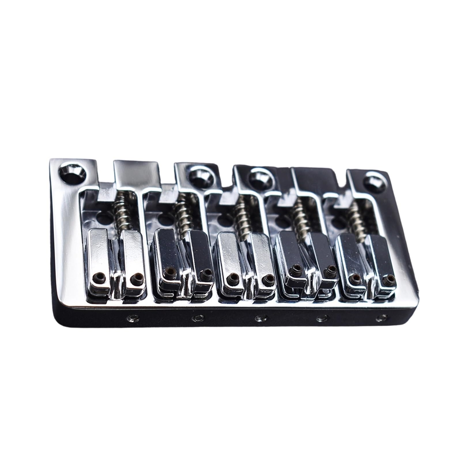 Guitarra Eléctrica De 4 Cuerdas/5 Cuerdas Bajo Cromado Puente Inverso Con Tapa Abatible Micro Afinación | Puente de guitarra(Chrome,5string)