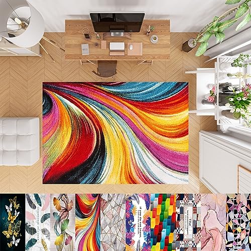 Tapis cuisine devant évier 40 x 160 cm avec tapis d'entrée moderne géométrique - 2
