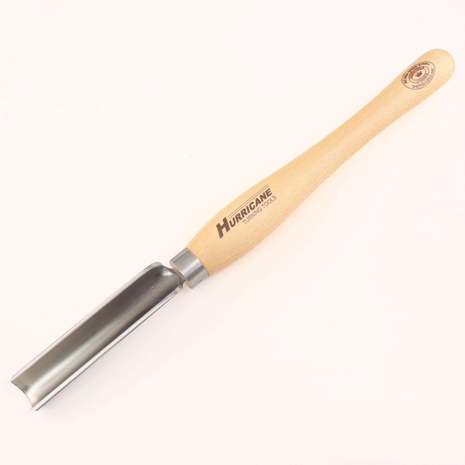 Hurricane Turning Tools, HTT-231W, M2 HSS, 1 1/4" Spindle Roughing Gouge for Woodturning
