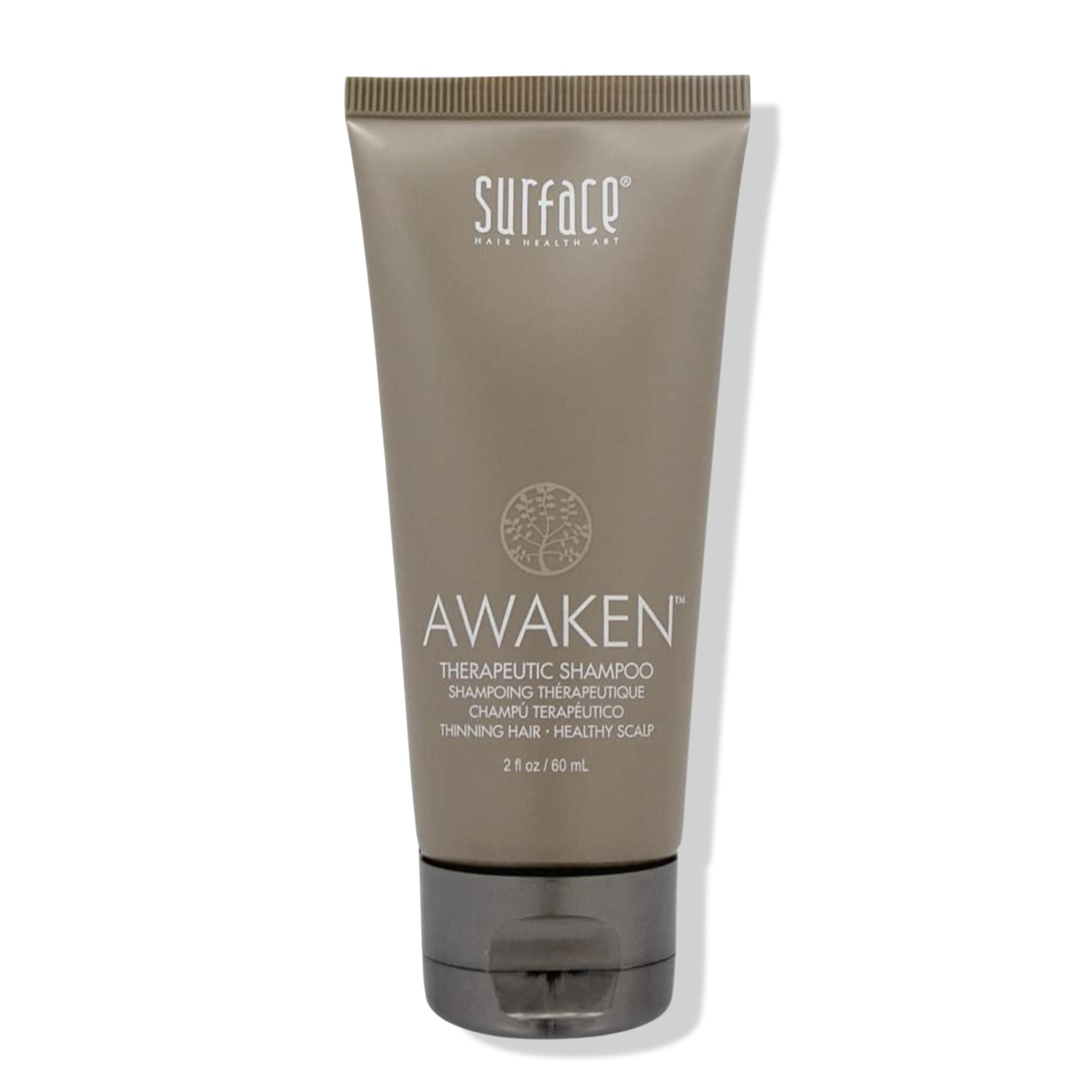 SURFACE Hair - Awaken Therapeutic Shampoo – Natural Ingredients for Thinning Hair and a Healthy Scalp - 2 fl oz