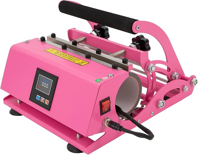 Prensa Térmica para Tazas Bitodd, Sublimación, 400°F, 500W, Rosa miniatura 9