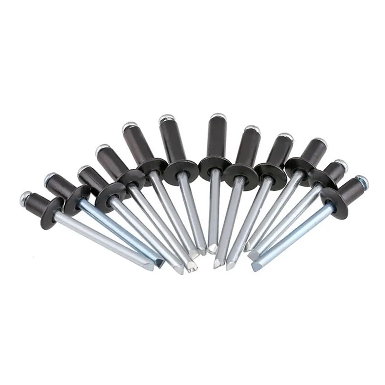 Rivets aveugles, Rivets aveugles M4 M5, tête de champignon en aluminium noir, mandrin rupture, POP 14mm(25mm,Dia M5 (20pcs))