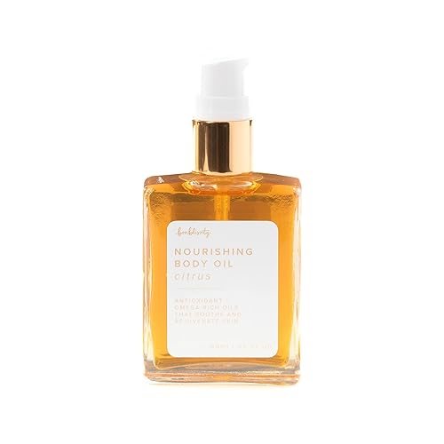 Bonblissity Aceite corporal nutritivo cítricos 2 onzas  Hidrata rejuvenece rápida absorción antioxidantes cáñamo rico en Omega esalano derivado de