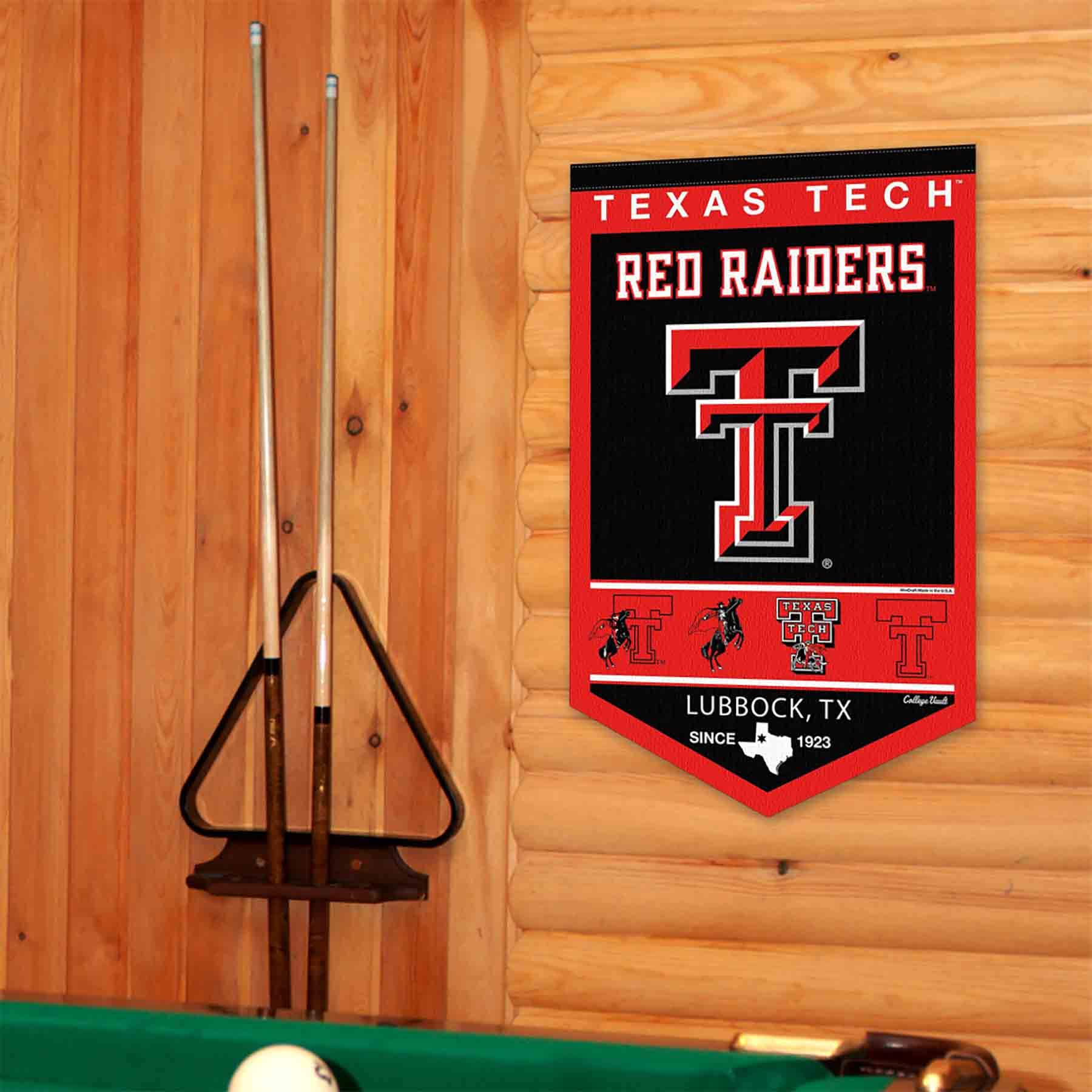 College Flags & Banners Co. Texas Tech Red Raiders Heritage History Banner Pennant