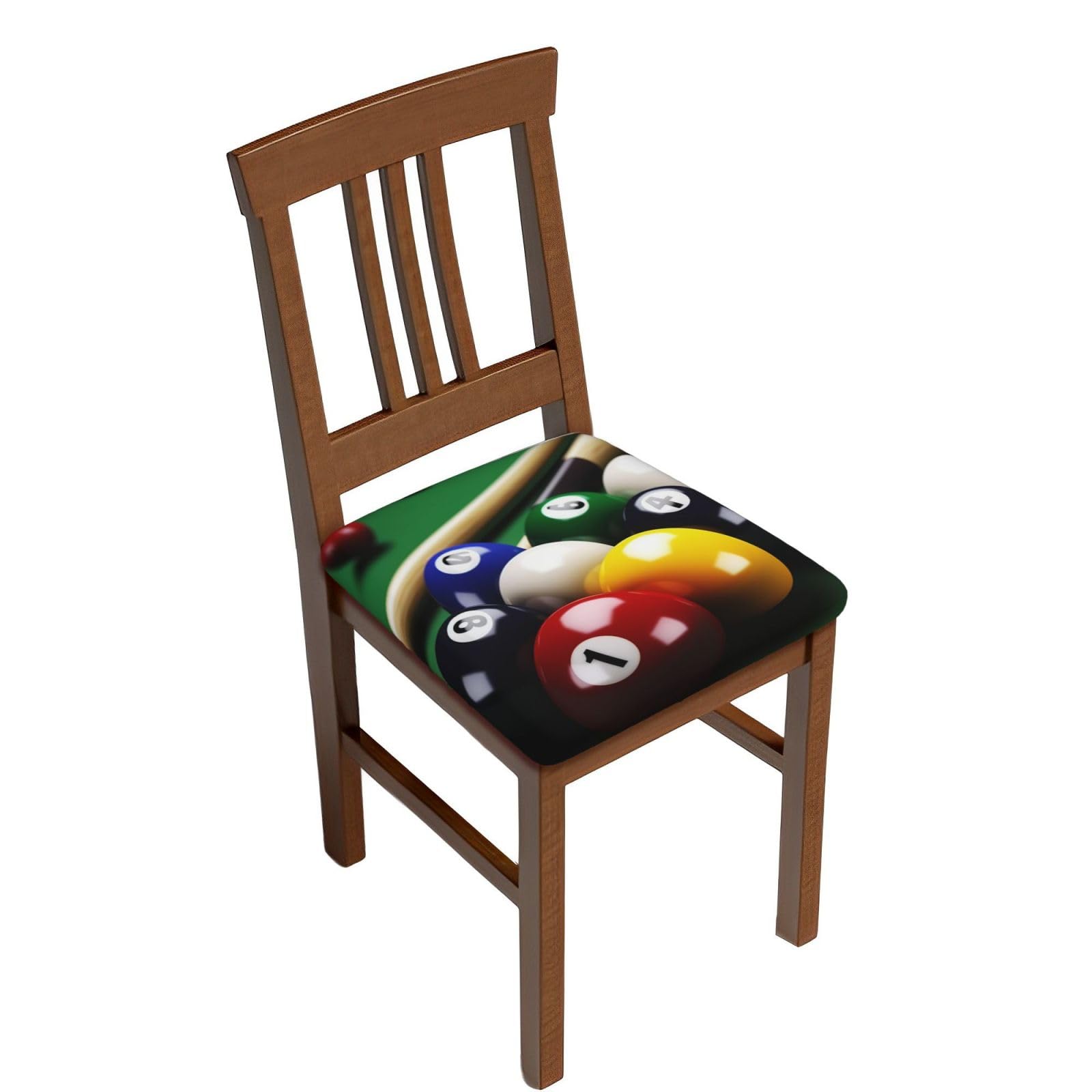 DWVTSLH Billiards Bar Stool Covers Square, Four Pieces High Elastic Soft Seat Cushion Cover Protector Washable Barstool Slipcovers Nonslip Replacement Square Bar Chair Covers
