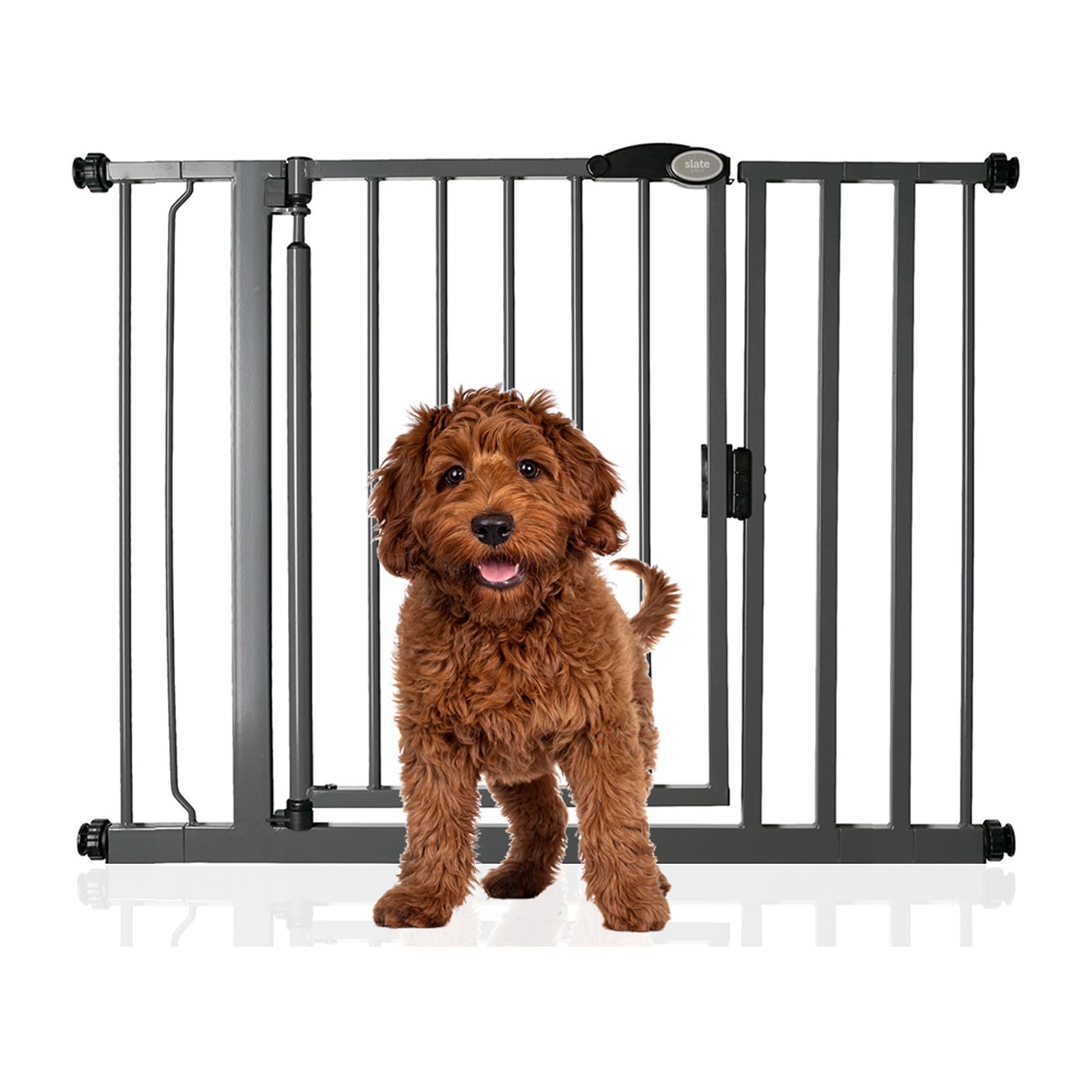 Bettacare Auto Close Pet Gate, 75cm - 82cm, Matt Black, Pressure Fit Stair Gate for Dog & Puppy, Safety Barrier for Doors Hallways and Spaces, Easy Installation — view 33