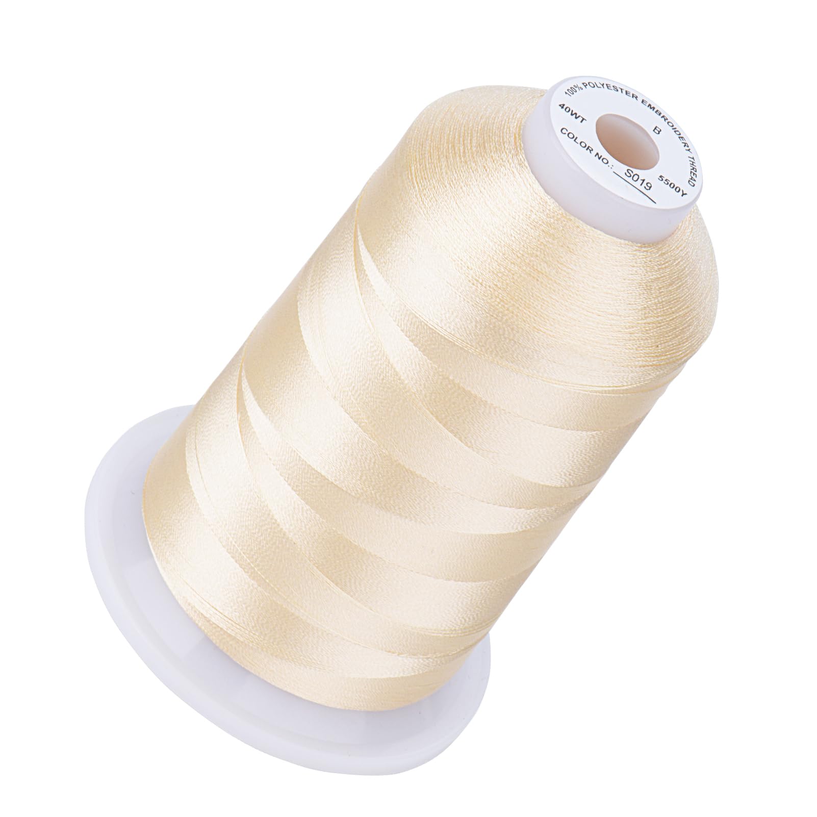 Simthread 5000M 40WT Polyester Embroidery Thread, Macadamia S019