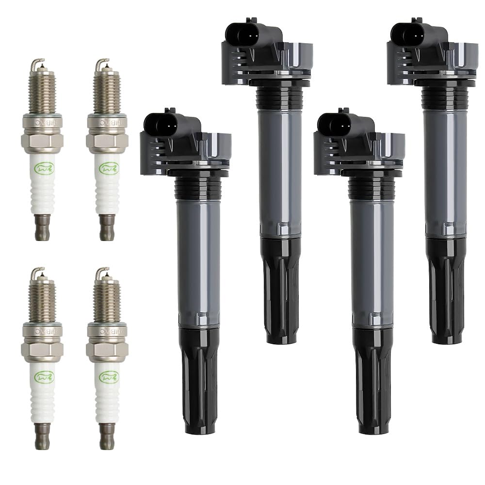 4X OEM Ignition Coil & 4X Iridium Spark Plug Compatible with 2012-2017 Fiat 500 1.4L UF649-image-34