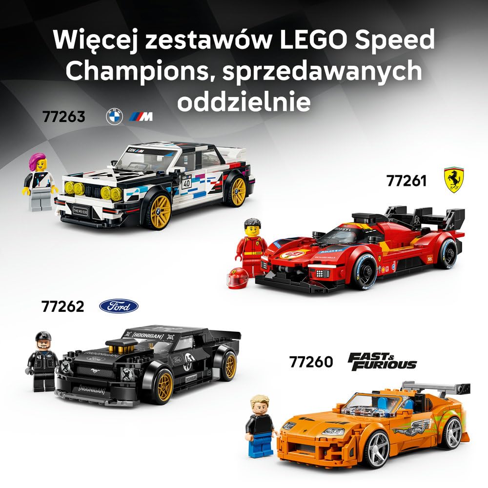 LEGO Speed Champions Jaguar Project 7 i Land Rover Defender 77264 | Model samochodu, zestaw klocków, prezent dla fana motoryzacji 10+, z minifigurką, 740 elementów