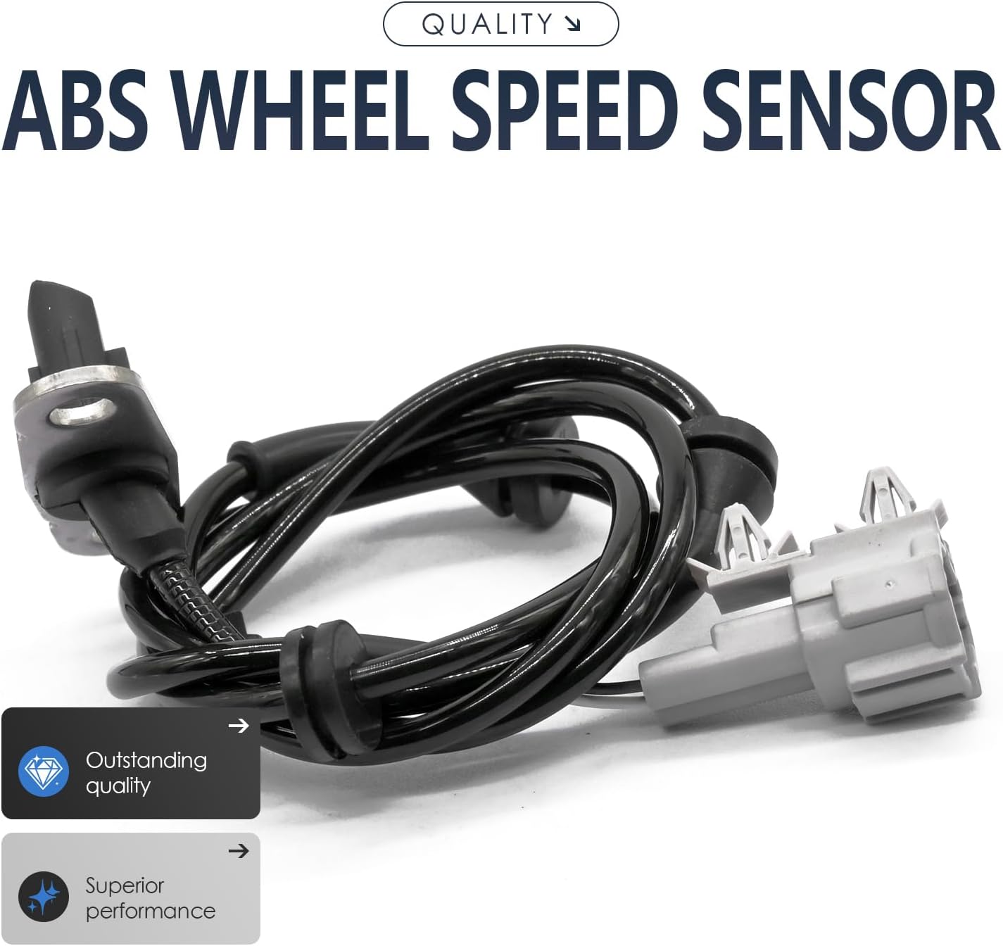 2PCS Rear Left and Right Abs Wheel Speed Sensor Compatible with Nissan Xterra 479009CA2A w/A.T. RWD 05 06 07 08 09 10 11 12 13 14 15 2005 2006 2007 2008 2009 2010 2011 2012 2013 2014 2015
