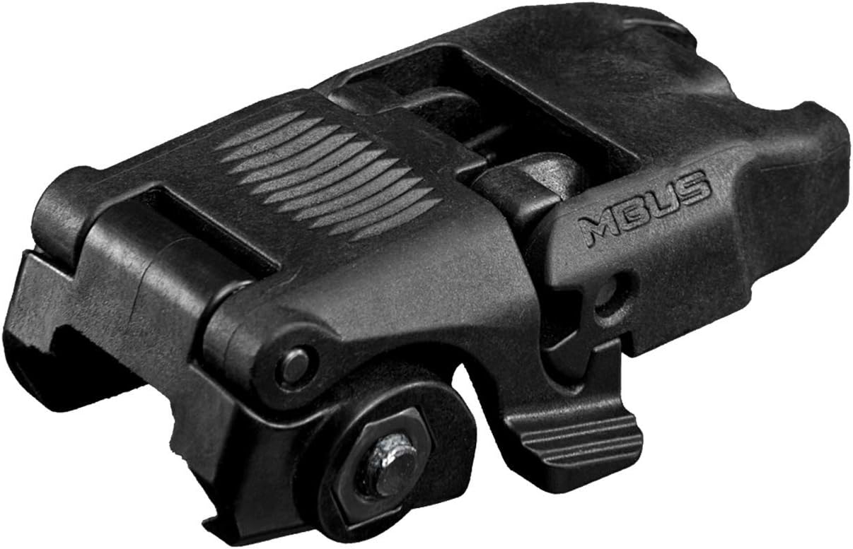 Magpul MBUS Flip-Up Backup Sights, Black, Rear Sight