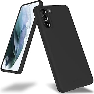 GOOSPERY Soft Feeling Jelly for Galaxy S21 Plus Case (6.7 inches) Silky Slim Bumper Case Cover (Black)
