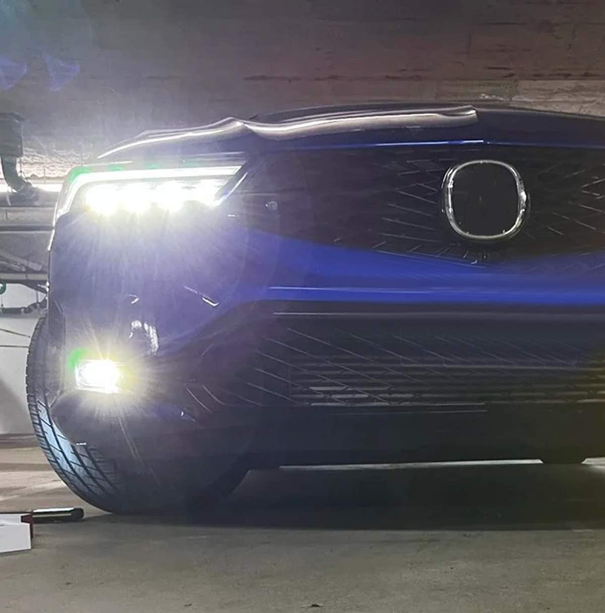 iJDMTOY Xenon White 15W High Power LED Fog Lamps w Kit w/Relay Wire & Universal Fit Switch, Compatible with Honda 2022-up Civic, CR-V, Accord, Ridgeline; Compatible with Acura Integra