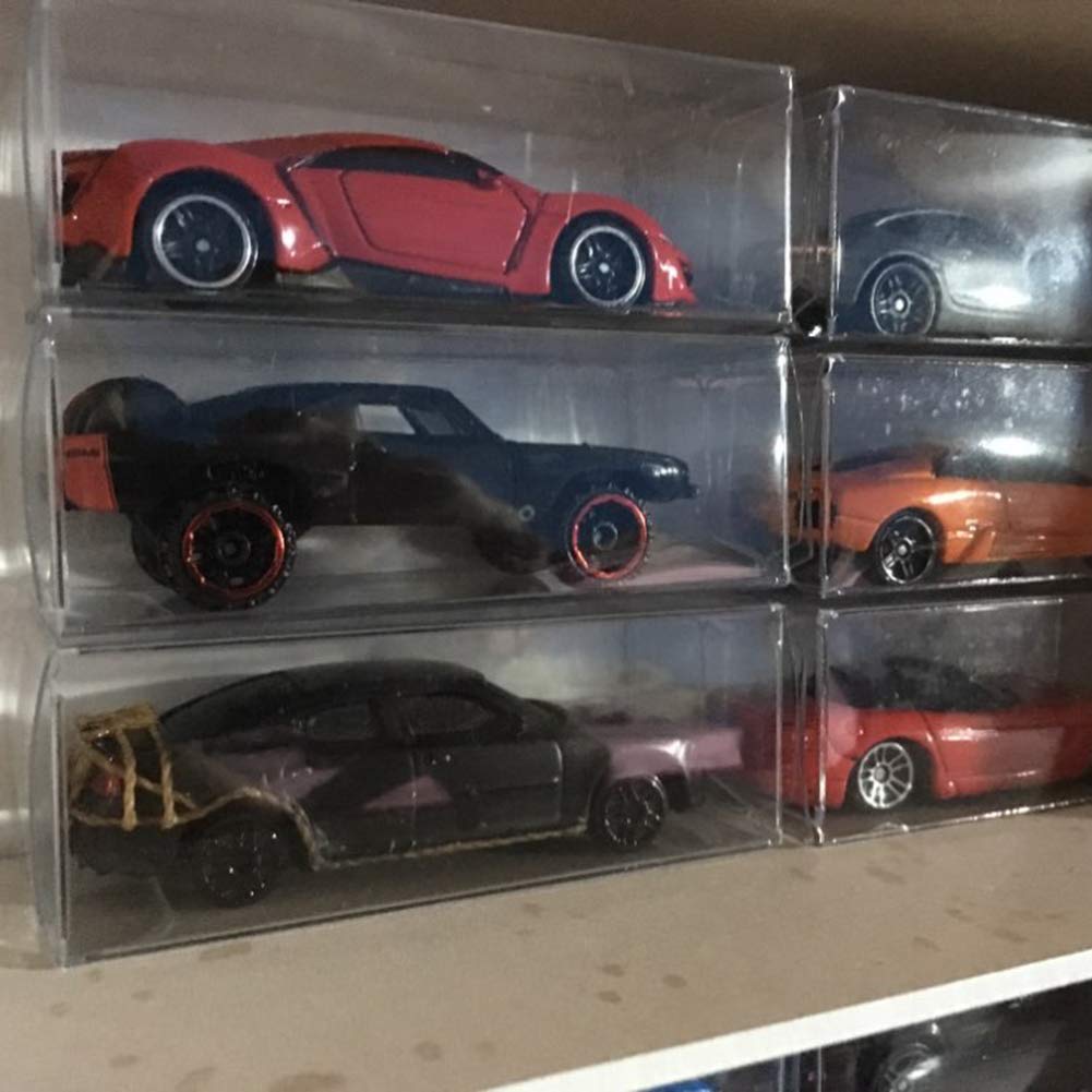 Acryl Vitrine Schaukasten 3MM für Lego 42172 McLaren P1 42143 Ferrari SP3 42156 42096 42115 42083 1:8 Modellautos Sammlerstücke, Glasvitrine Acrylbox Transparent Groß mit Licht, Weiß Innen 60x30x20cm