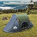 Night Cat Pop-up Camping Tent: 1 Person Tent Waterproof Instant Easy Setup Outdoor Tent