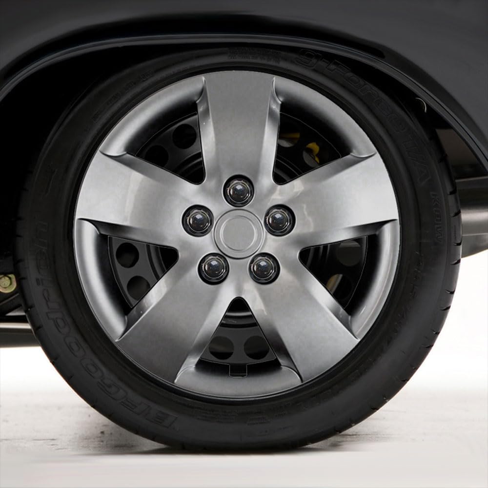 Upgrade Your Auto Set of Four 16' Silver Hubcap Wheel Covers for Nissan Altima 2007-2008 (Bolt-on)