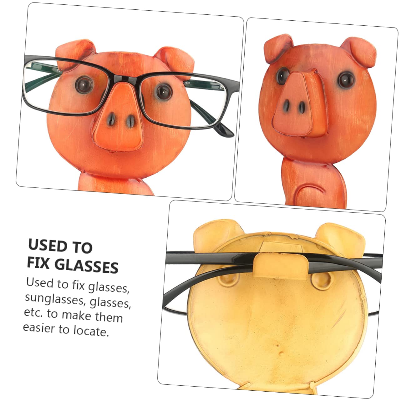 MAGICLULU 2stücke Kreativer Pig Brillenständer Lustiger Dekorativer Brillenhalter Für Praktischer Brillenständer Für Nachttisch Und Schreibtisch