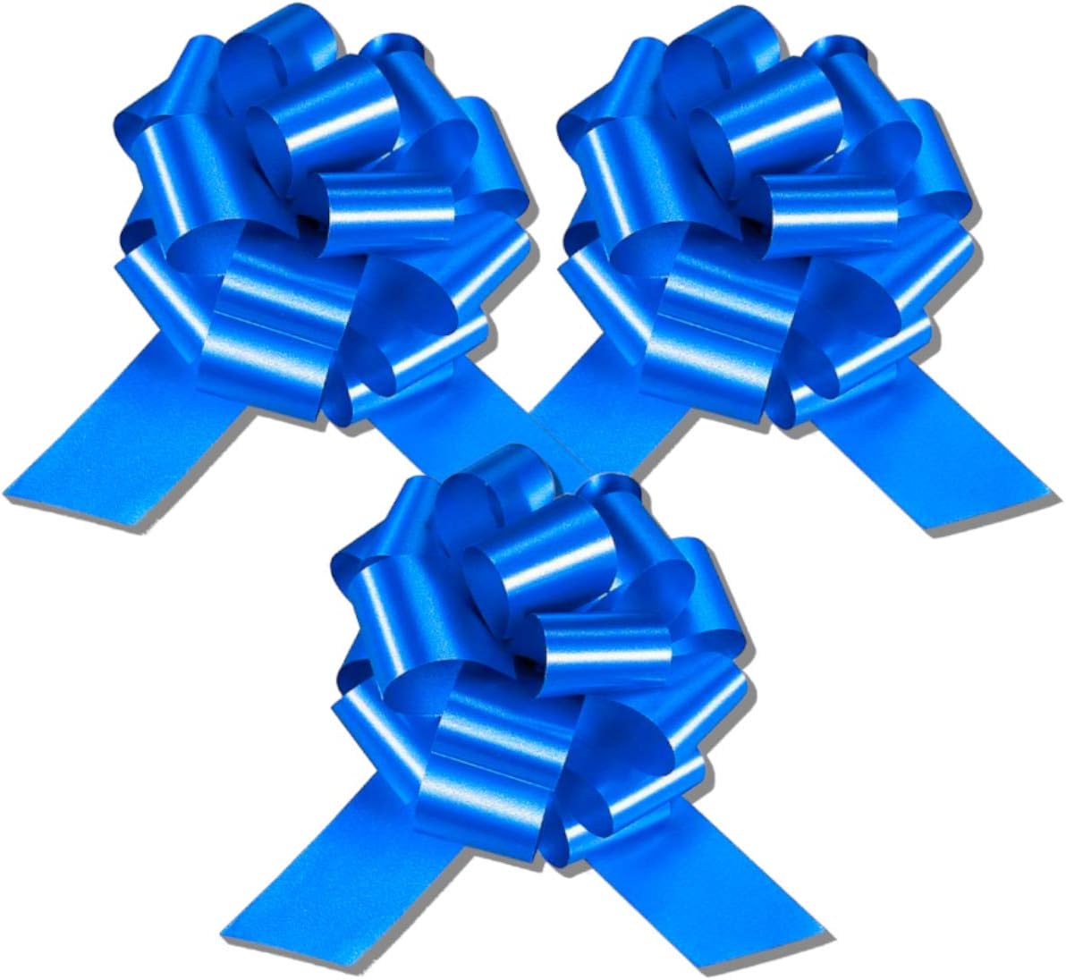 Large Blue Bow for Bikes InstaBows 3 Pack Pull Bows for
