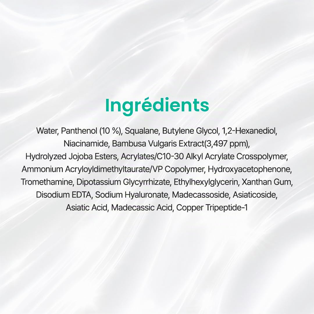 PURITO Mighty Bamboo Panthenol Cream, Post-Acne Moisturizer, Recovery & Glow Boost, Silicone-Free, Non-Comedogenic, Vegan, Korean Skincare 3.38 fl oz / 100ml