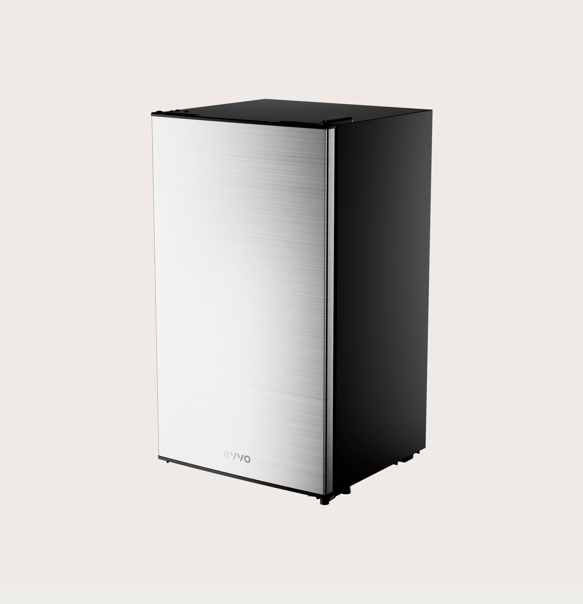 EVVO Mini Fridge F24X, 91 L, Stainless Steel, Low Consumption 85 kWh/year, Freezer Compartment, 41 dB, Compact Mini Fridge for Studios, Offices and Modern Kitchens - 3