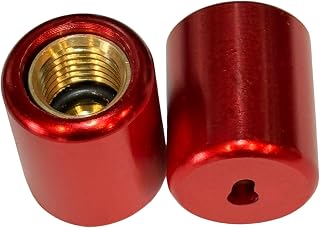 1/4 inch Pink Refrigerant locking caps 2 Pack. HVAC Tamper Resistant caps. (Tool Sold Separately) (Caps are keyed R22) for extra security. Safe guard your AC systems efficiency and the environment.