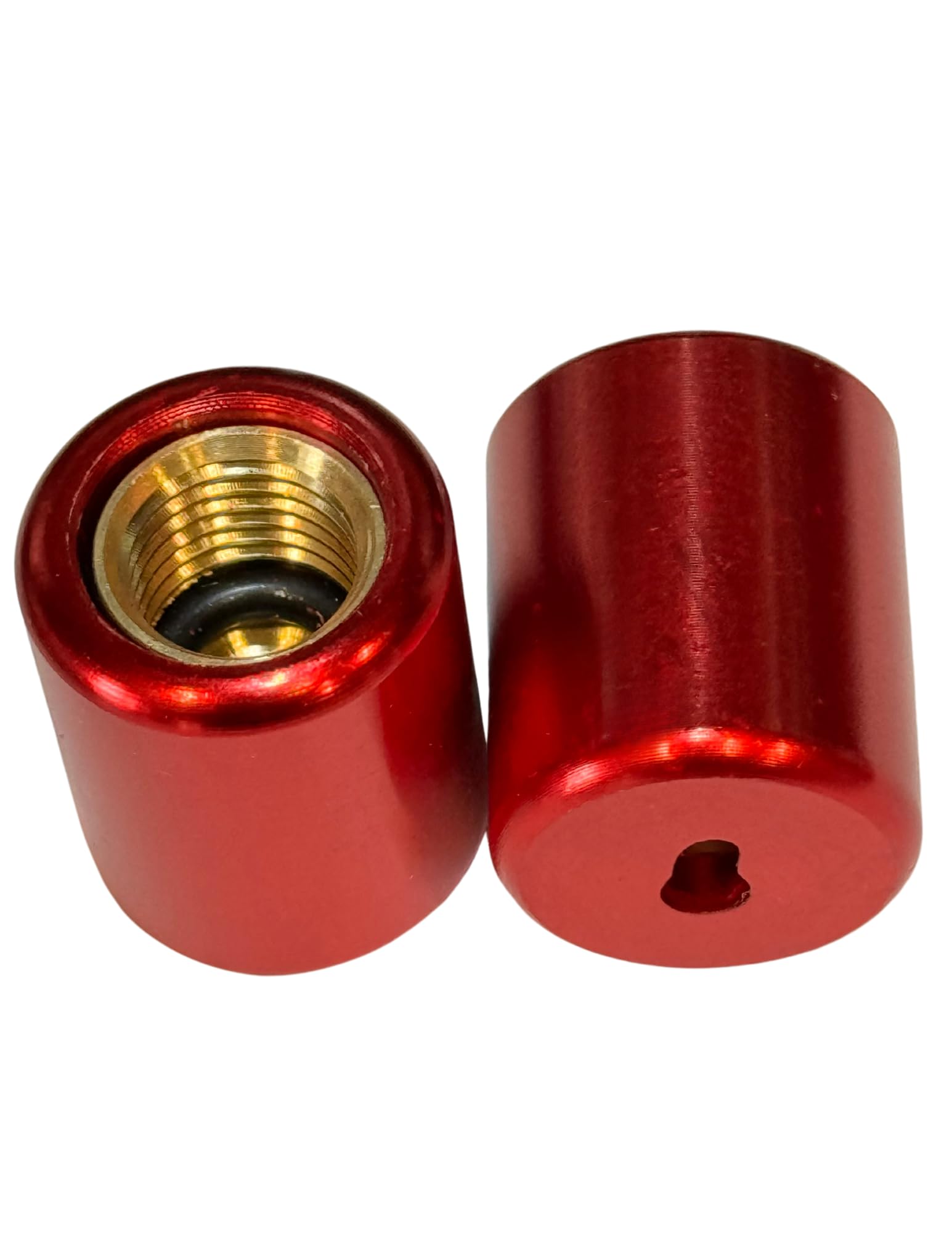 YUIEE 1/4" Flare Solid Brass HVAC Valve Caps - Leak-Proof Refrigerant Locking Caps (10 Pack) - View #10