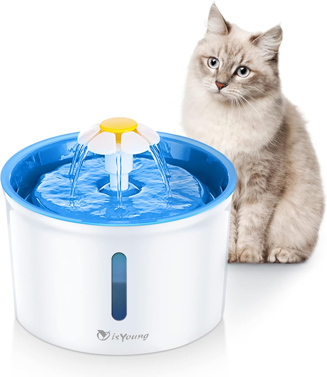 isYoung Cat Fountain 1.6L Automatic Pet Water Fountain Pet Water