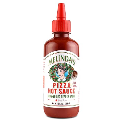 Miniatura 1 de Melinda's Salsa picante para pizza, salsa de pimienta roja triturada hecha con ingredientes frescos, pimientos de cayena, ajo, tomates, salsa de
