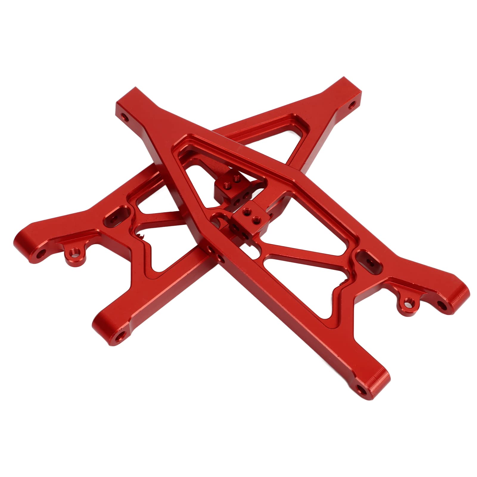 Przednie górne ramię wahadłowe samochodu RC Części zamienne ze stopu aluminium do samochodów 1/7 1/8 zdalnie sterowanych Wysoka wytrzymałość Trwałe ramię zawieszenia Bezpośrednie (Czerwony)