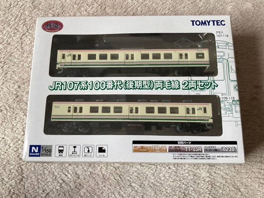 カ*ツ様 5) 鉄道模型　JR東日本 107系近郊形電車 2両セット カ*ツ様 5) 鉄道模型 JR東日本 107系近郊形電車 2両