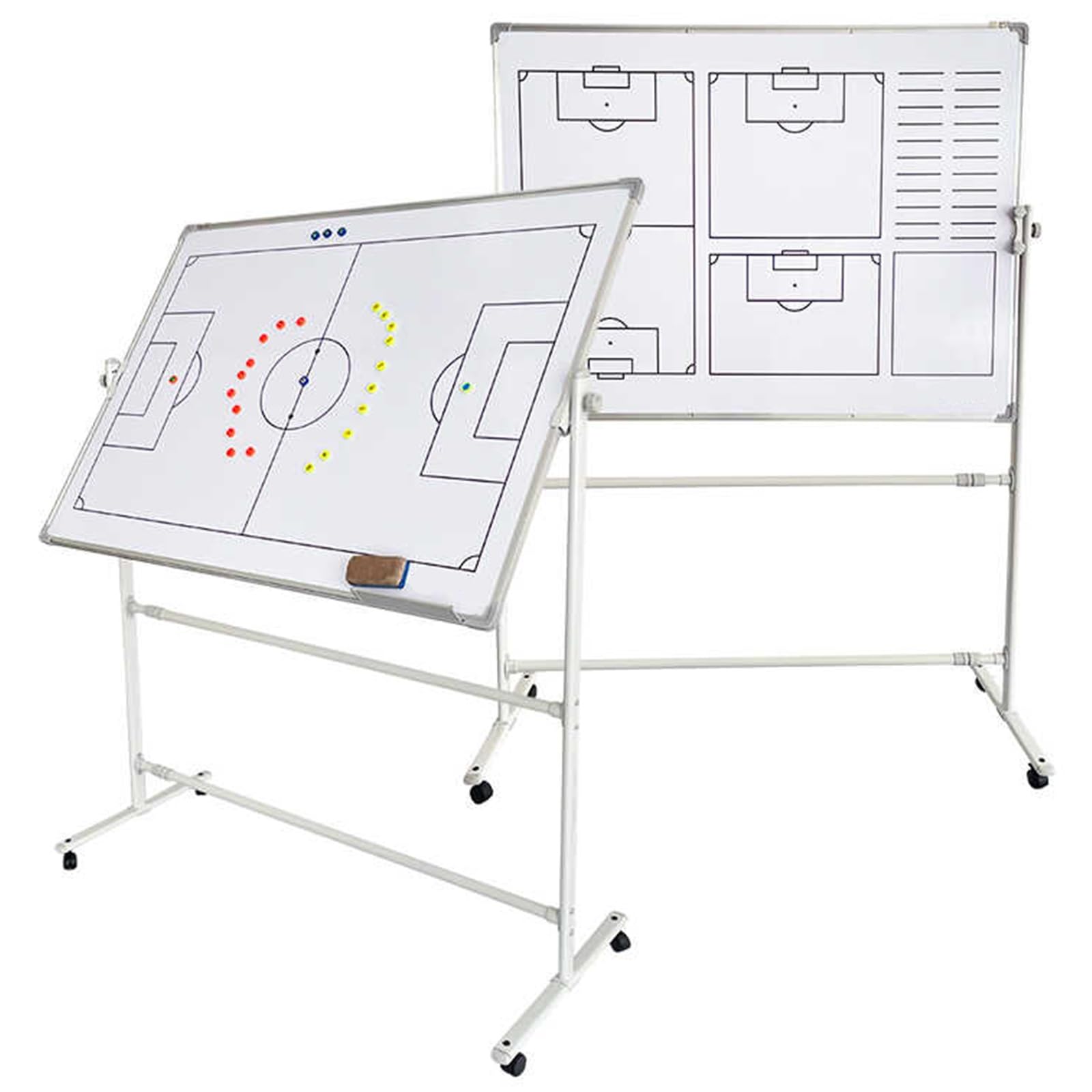 Großes Fußball-Trainingsbrett, Magnetisches Klemmbrett mit Rollen, Glatte Schreiboberfläche, Langlebiges Material, Leicht zu Tragen, Freie Anpassung, for das Training