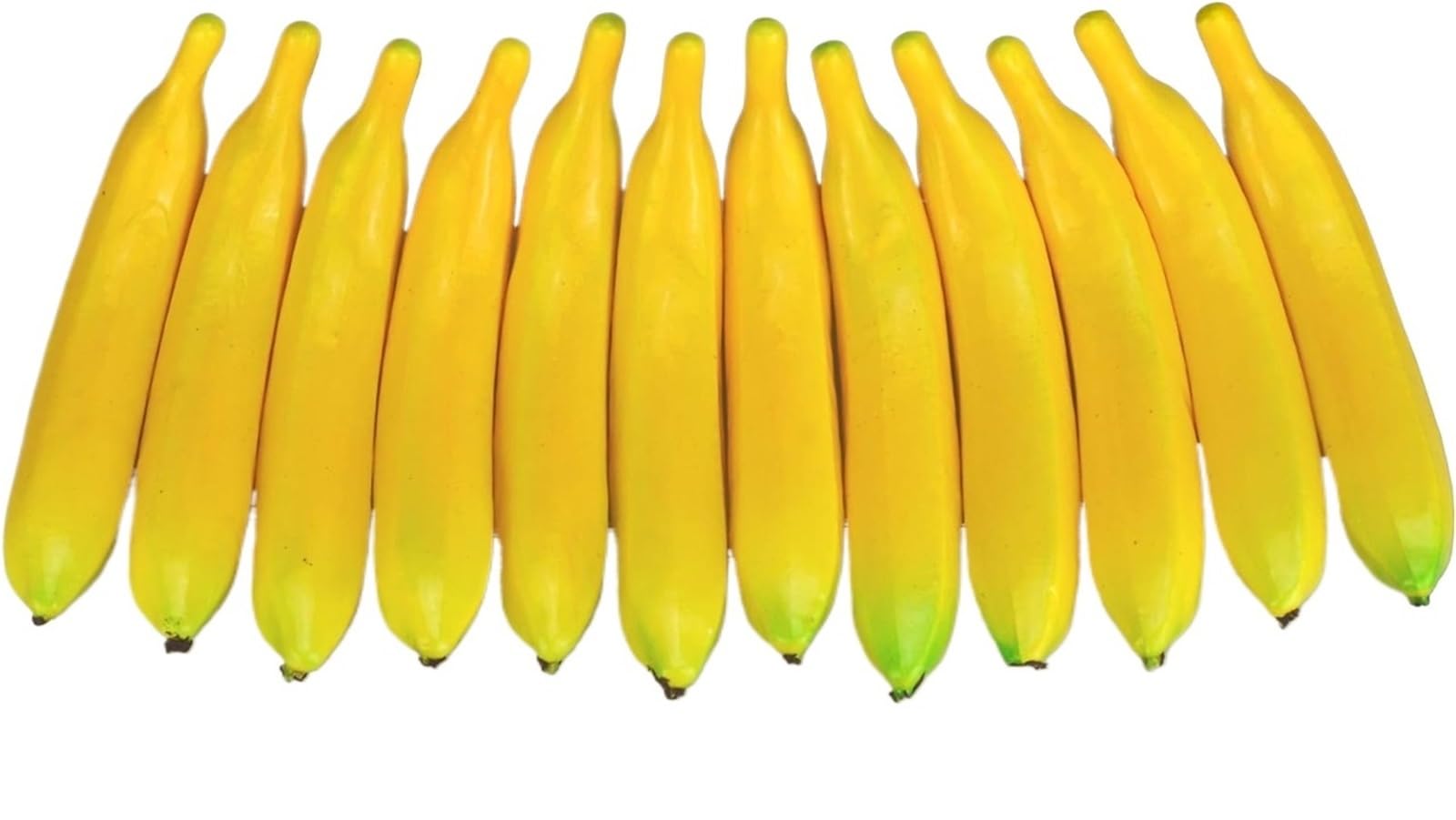 MZSKLW Fake Fruit Fake Fruit 12pcs Set Artificial Yellow Bananas Lifelike Simulation Home House Kitchen Decoration