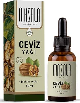 Masala Walnut Oil 50 ml. - Cold Press Walnut Carrier Oil