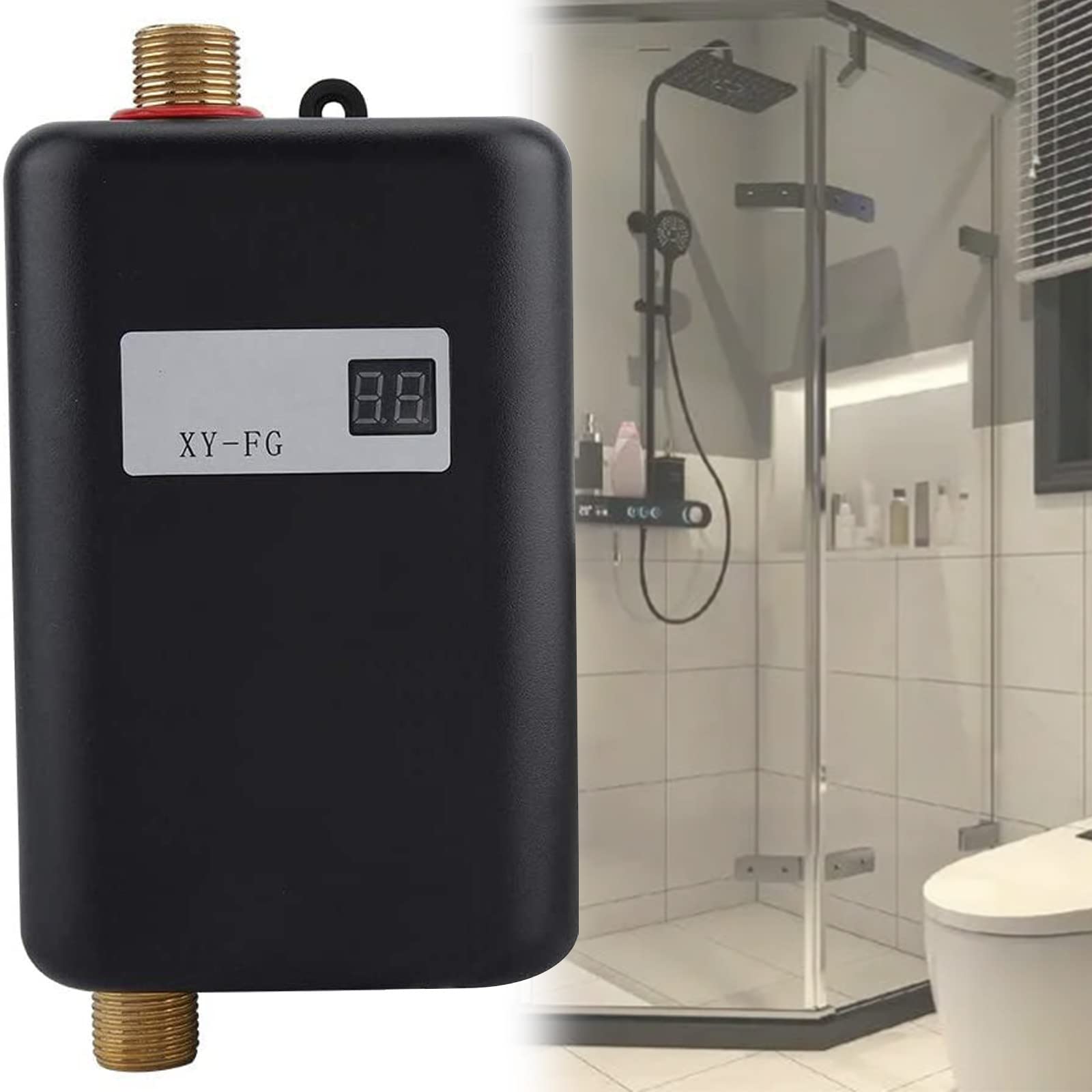 BLANKX 3000W 3800W Tankless Water Heater Electric 110V 220V, On Demand Hot Water  Heater Digital Display,Electric Instant Hot Water Heater Water Heater  Bathroom Bath Shower Kit,Black-3800Wto220V : Amazon.co.uk: DIY u0026 Tools