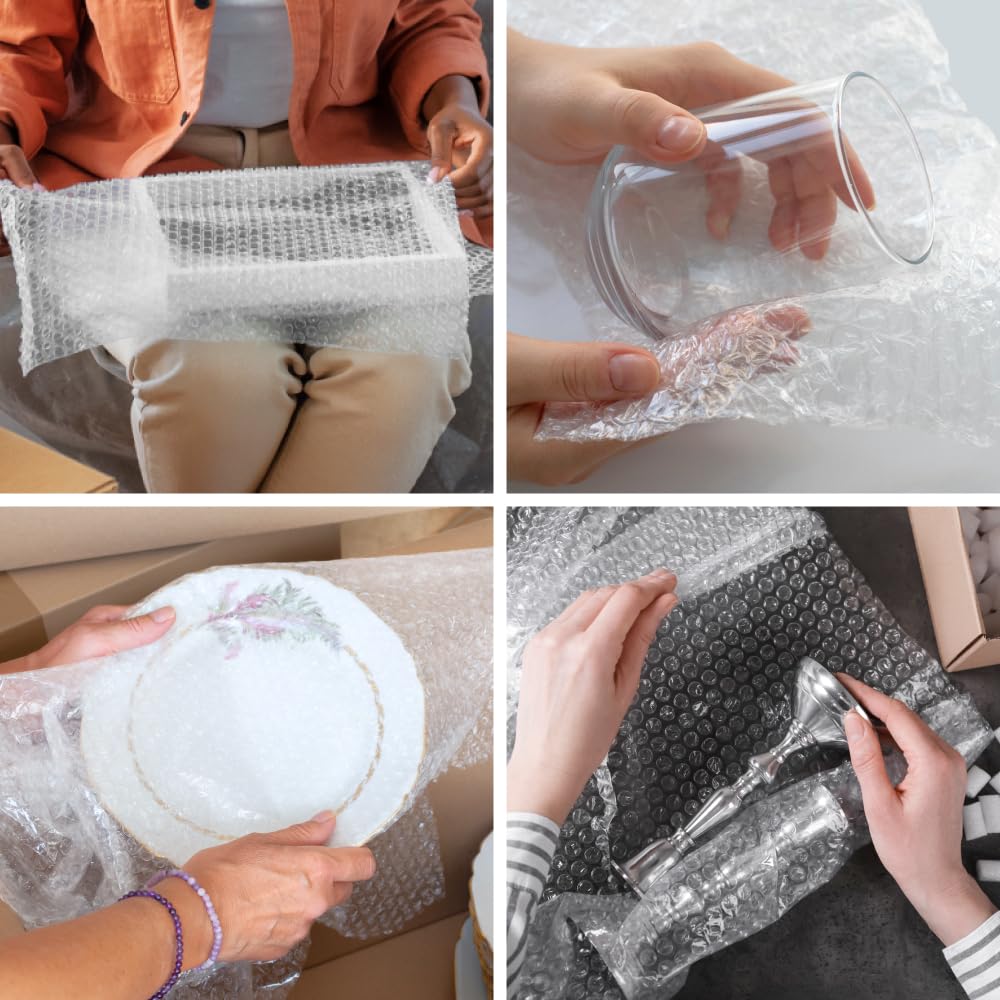 Pluriball Imballaggio 1x100mt 55gr/mq Plastica con Bolle per Protezione Oggetti