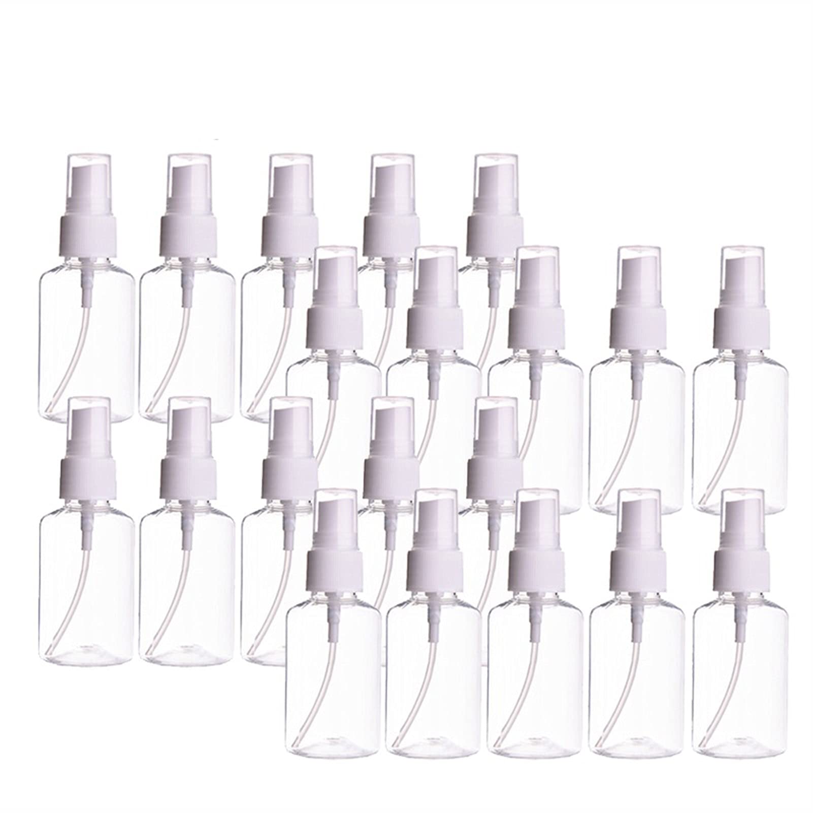Flacon vaporisateur transparent vide de 50 ml avec spray brume fine pour voyage