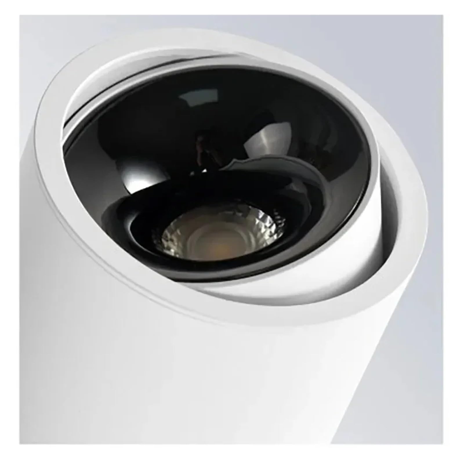 Regulowany reflektor LED z regulowanym kątem COB ultra jasna rura montowana na powierzchni mała lampa sufitowa (czarna, neutralne światło)