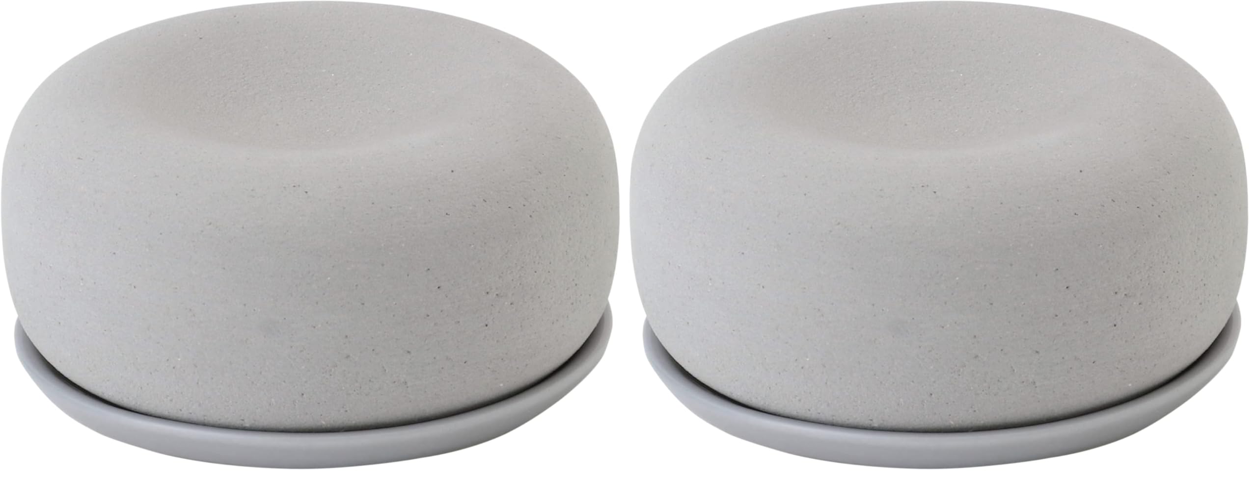Amazon.co.jp: 無印良品 アロマストーン 皿付・グレー 直径65×30mm