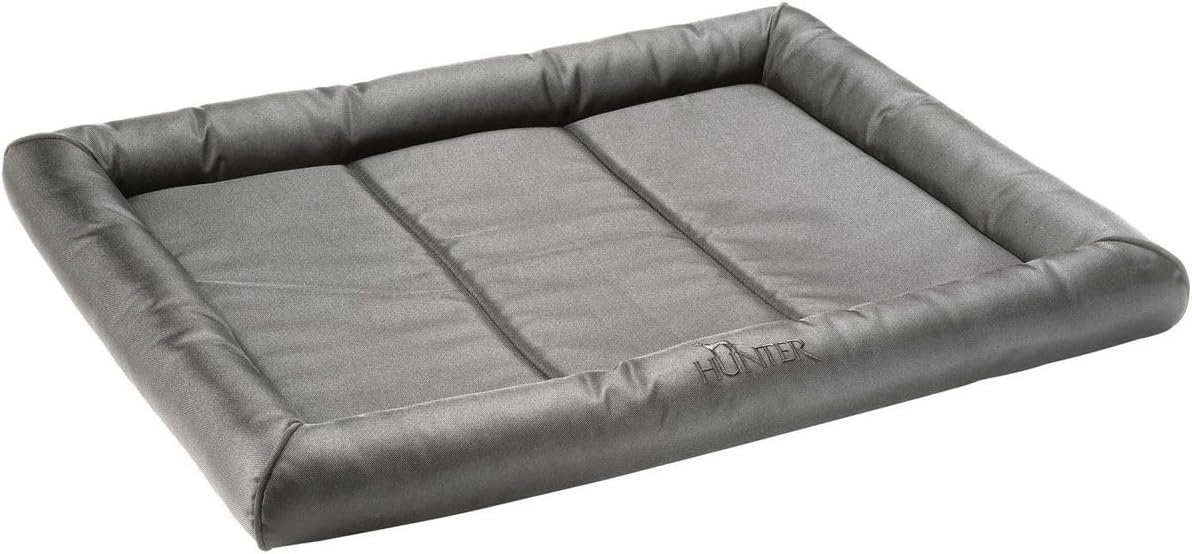 HUNTER Vermont Heavy Duty and Stain Resistant Polyester Padded Dog Mat, 70 x 50 cm, Black