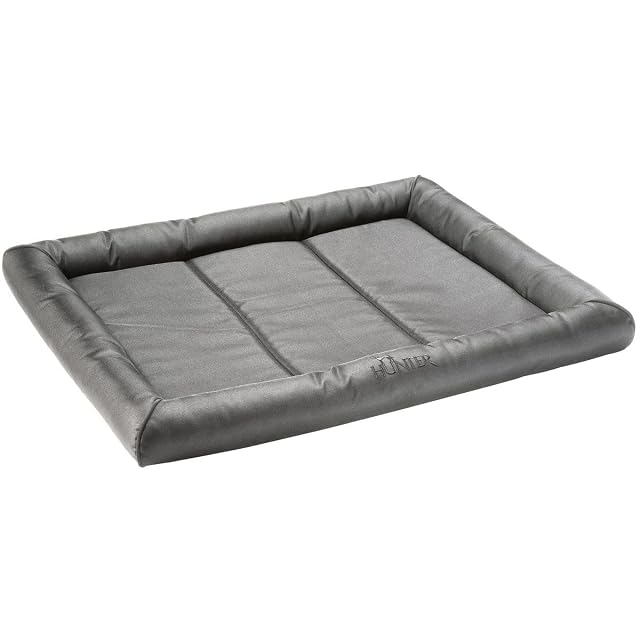HUNTER Vermont - Alfombrilla Acolchada de poliéster Resistente a Las Manchas, 90 x 60 cm, Color Gris