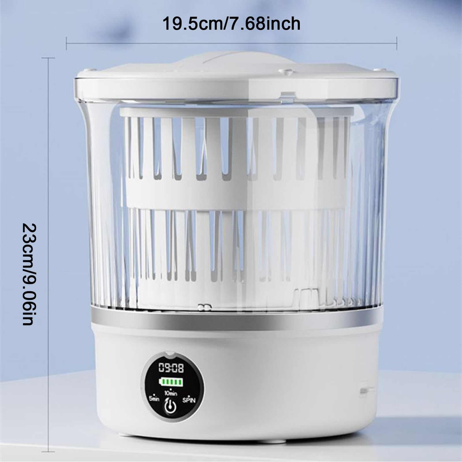 Lavatrice Piccola Lavatrice Portatile con Centrifuga Lavatrice Compatta Senza Fili Portatile Lavatrice da Campeggio Washing Machine Lavatrice per Biancheria Intima