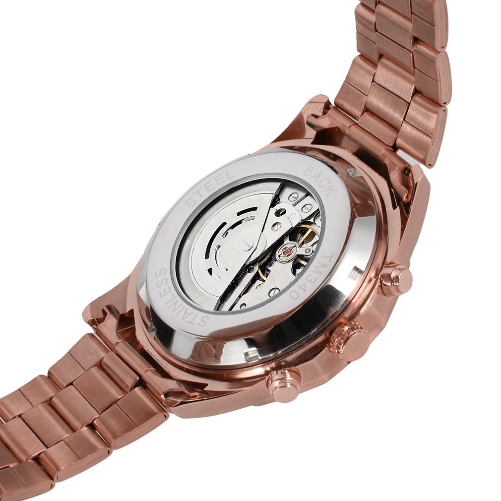 Para hombre FORSINING automático Vestido Analógico Reloj de pulsera de acero inoxidable redonda fsg8042 m4r2