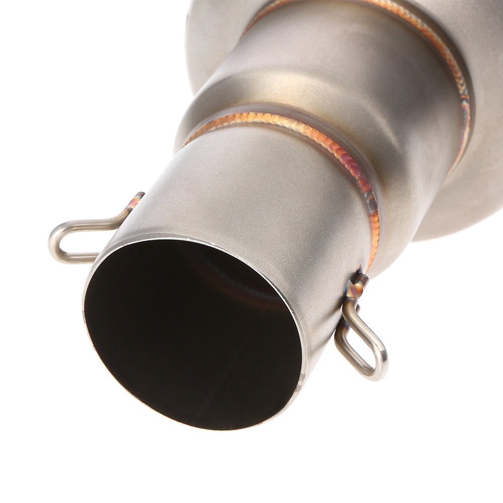 ACAGALA Silenciador de escape con color esmerilado oblicuo de 38-51mm, reajustable para motocicletas ATV universal