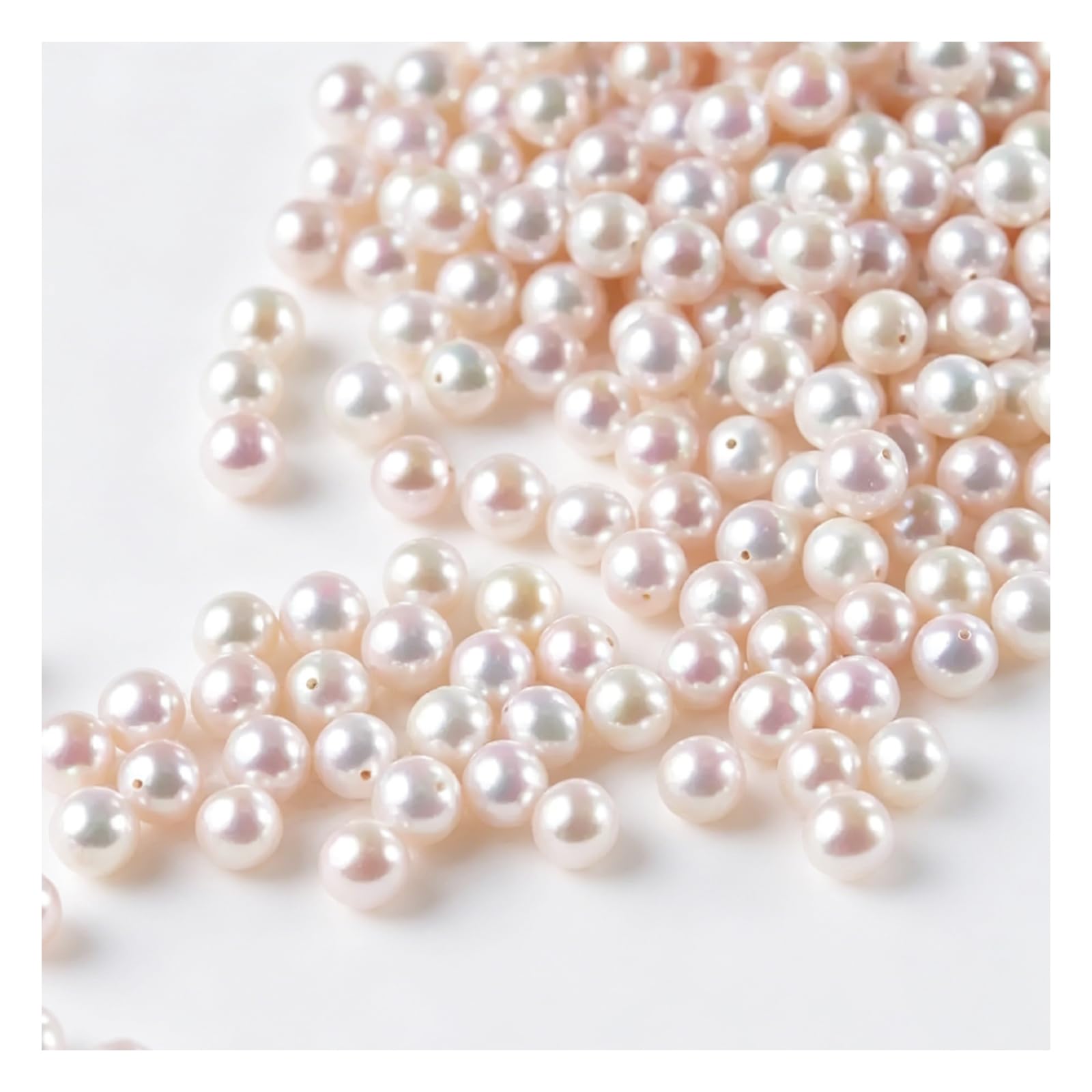 Perles en plastique avec trou pour travaux manuels sans manquer de matériel