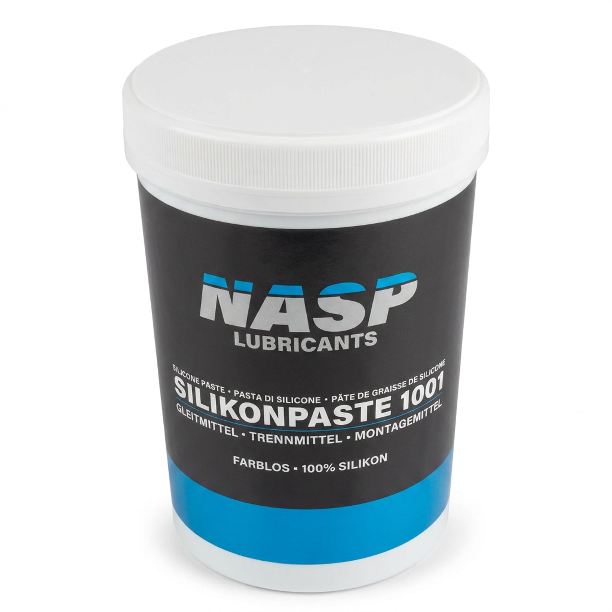 NASP - Pasta de silicona para grasa de montaje, transparente, 1 kg, fabricado en Alemania