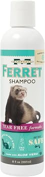 Marshall Ferret Shampoo No-Tears Formula 8 fl. oz Gentle Aloe Vera and Eucalyptus Blend Baby-Safe, Soothing Cleanser Leaves Ferrets Soft, Fresh, and Clean